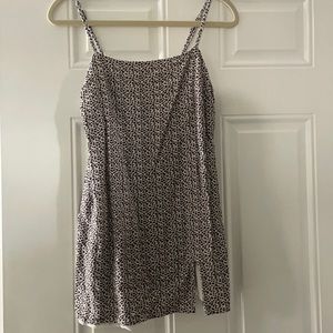 Cheetah print slip dress